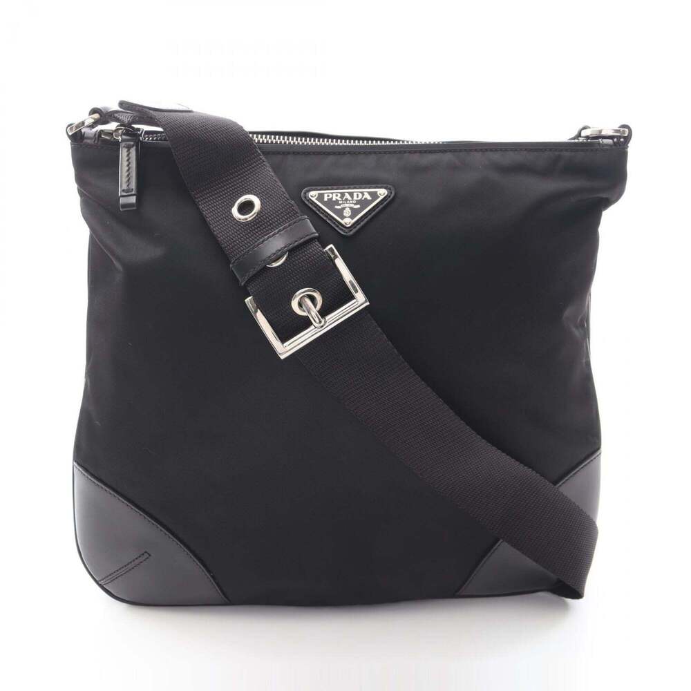 PRADA Black Leather Shoulder Bag - Picture 1 of 7